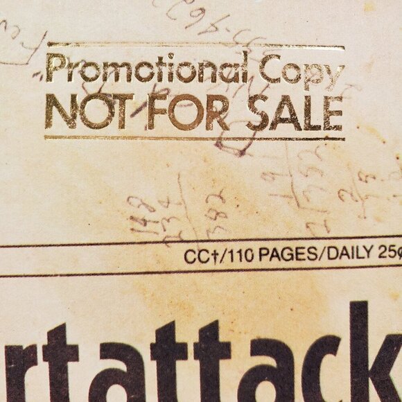 Tom Waits Heartattack and Vine Vinyl Record Promotional Copy 6E-295 Asylum 1980 - Picture 5 of 13